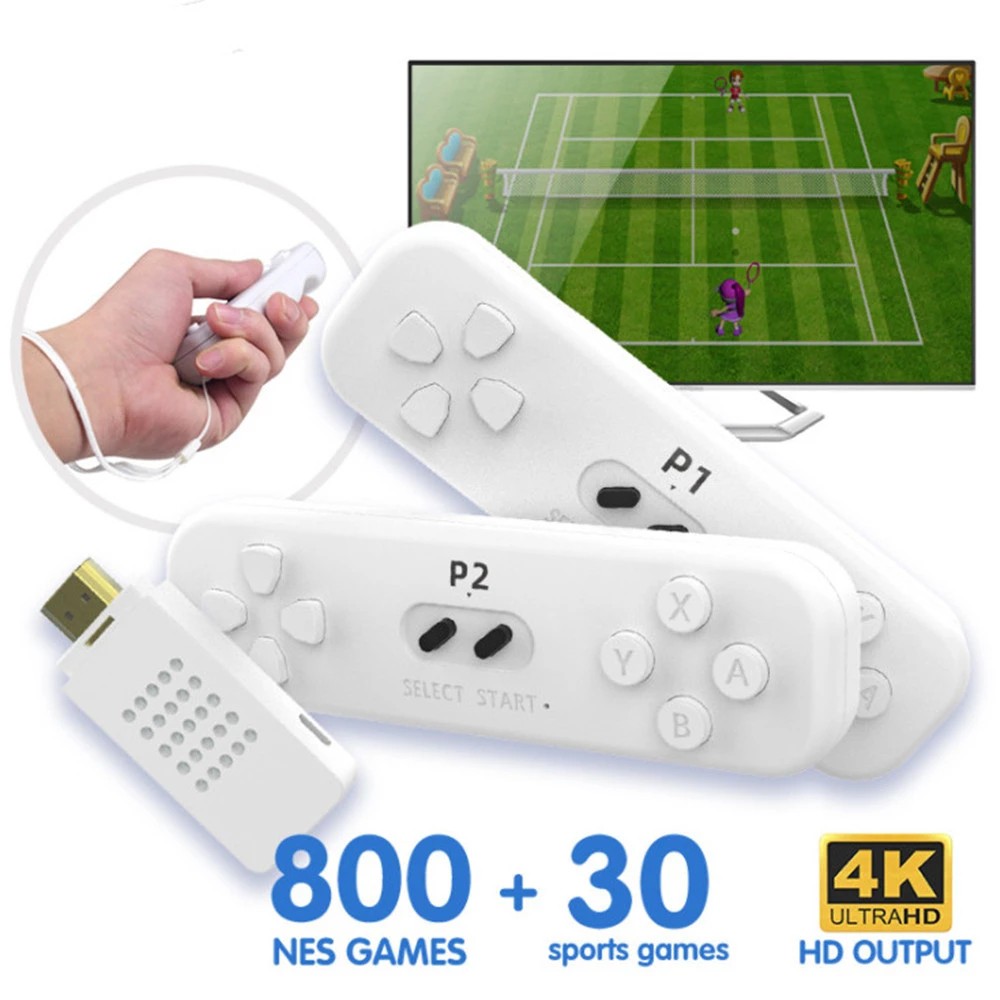 Y2 FIT Bộ điều khiển không dây 2.4G Máy chơi game cổ điển 4k tích hợp 800 trò chơi máy chơi game cầm