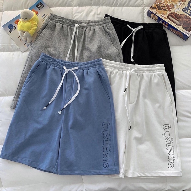 Quần Đùi Unisex ⚡𝐅𝐫𝐞𝐞𝐒𝐡𝐢𝐩⚡ Quần Đùi Nam Nữ Có Dây Rút - Chất Liệu Cotton Mềm Mịn | BigBuy360 - bigbuy360.vn