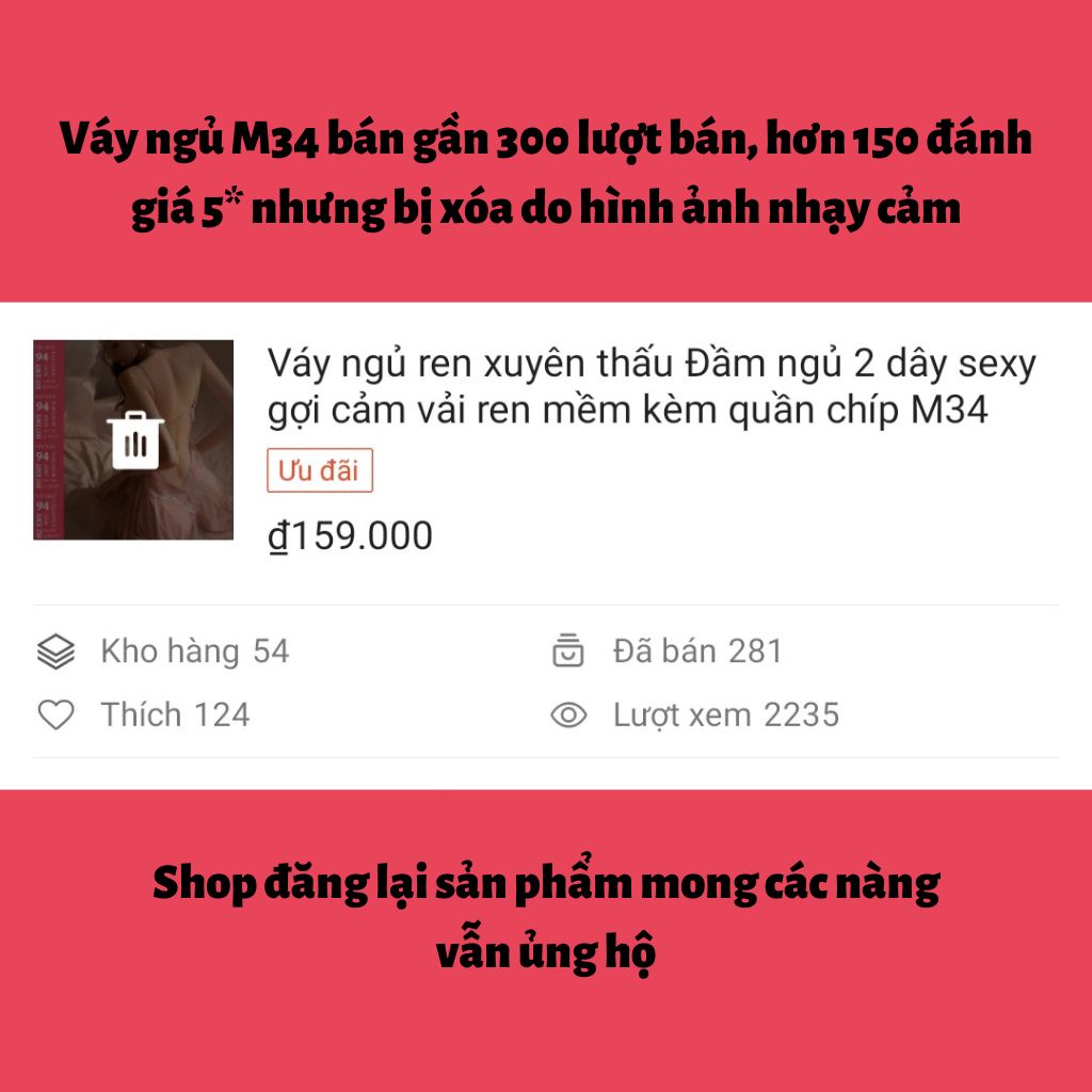 Váy ngủ xuyên thấu gợi cảm Đầm ngủ 2 dây sexy có gọng ngực tặng quần chip M34