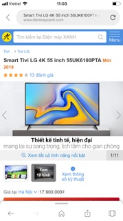 Tivi LG 55in UK6100-smart 4K