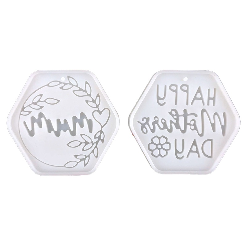 Khuôn Silicone Làm Móc Khóa Kiểu Hình Học Cổ Điển DIY