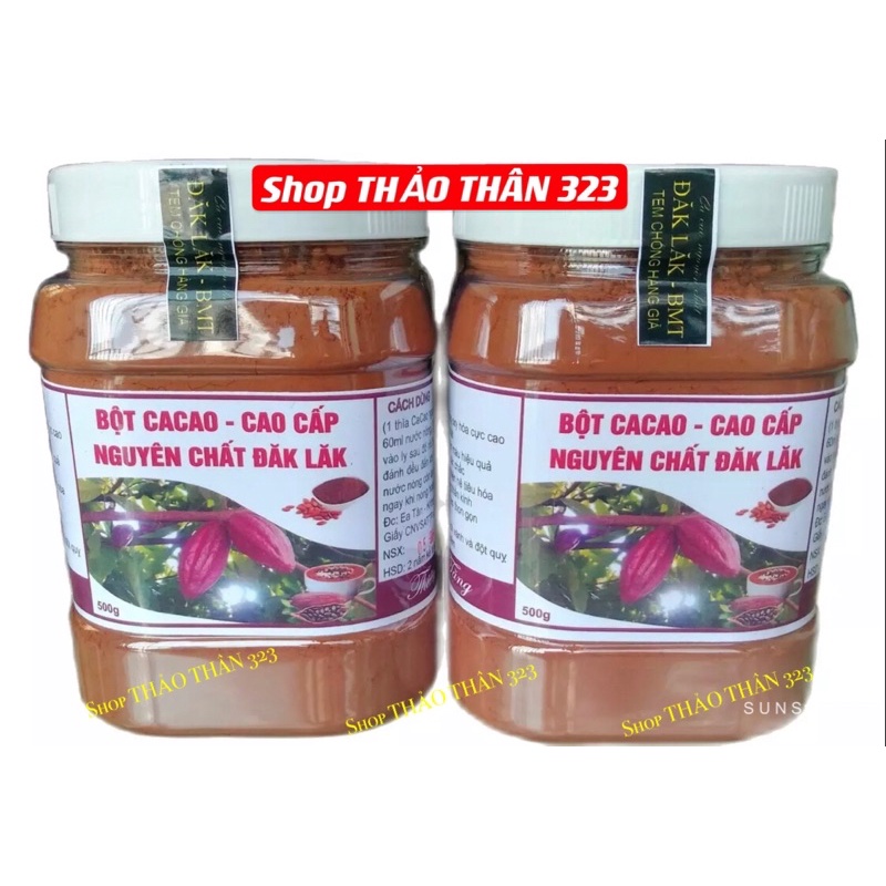 ❤️Date 2023- SIÊU NGON- Cacao 100% Nguyên Chất Đắk Lắk - Đặc Sản Tây Nguyên 500gram