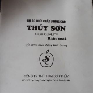 BỘ ÁO MƯA HAI CÔNG DỤNG THỦY SƠN MÃ 61A