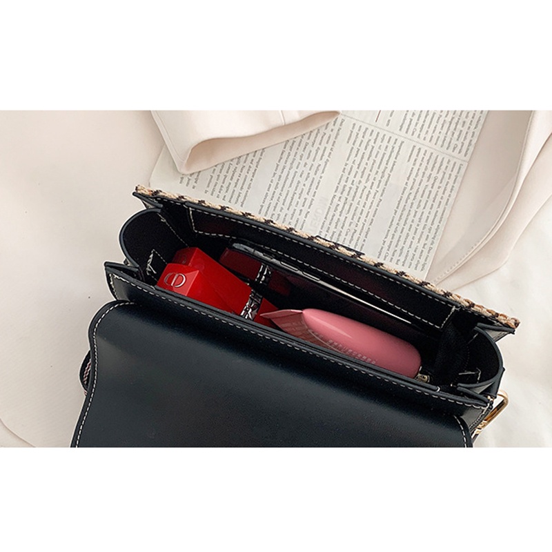 IELGY Túi Đeo Chéo Họa Tiết Da Báo Phong Cách retro Pháp Thời Trang Cho Nữ