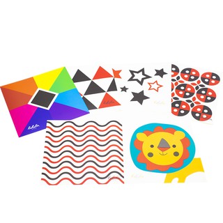 Bộ 6 thẻ decal màu cho bé từ 3m