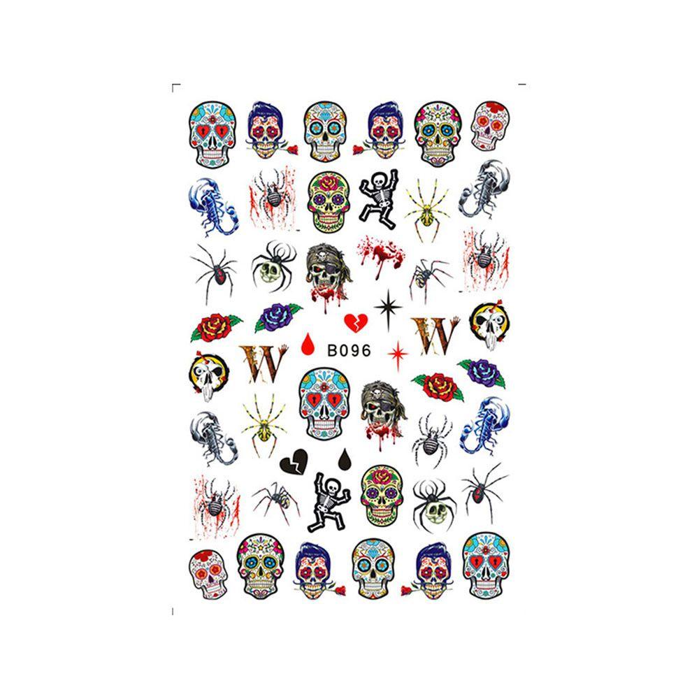 OCEANMAP Sticker Dán Móng Hoạ Tiết Halloween