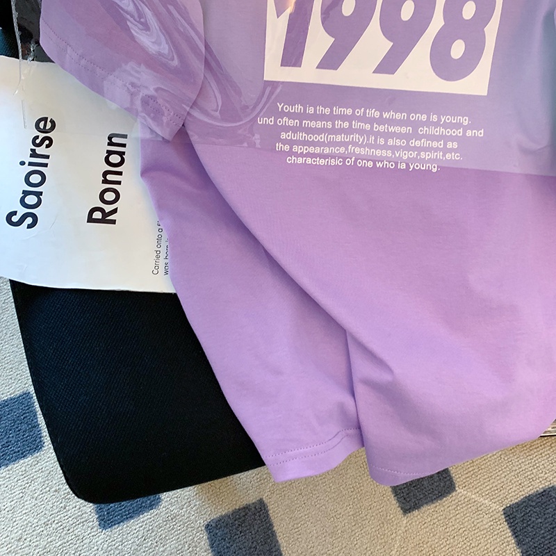 NRVP Áo Thun Tay Ngắn Cổ Tròn Thời Trang Mùa Hè Phong Cách Hàn Quốc Mới