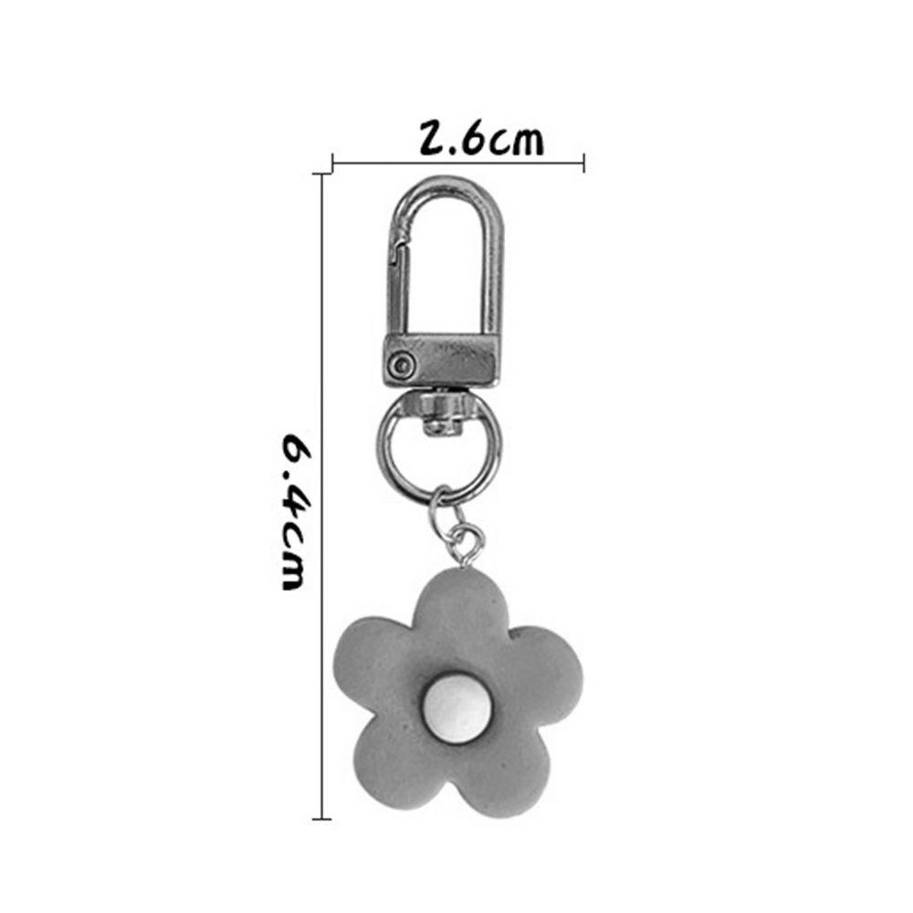 Mmluck Móc Khóa Hình Hoa Màu Cầu Vồng Đơn Giản Trang Trí Túi Xách Nữ