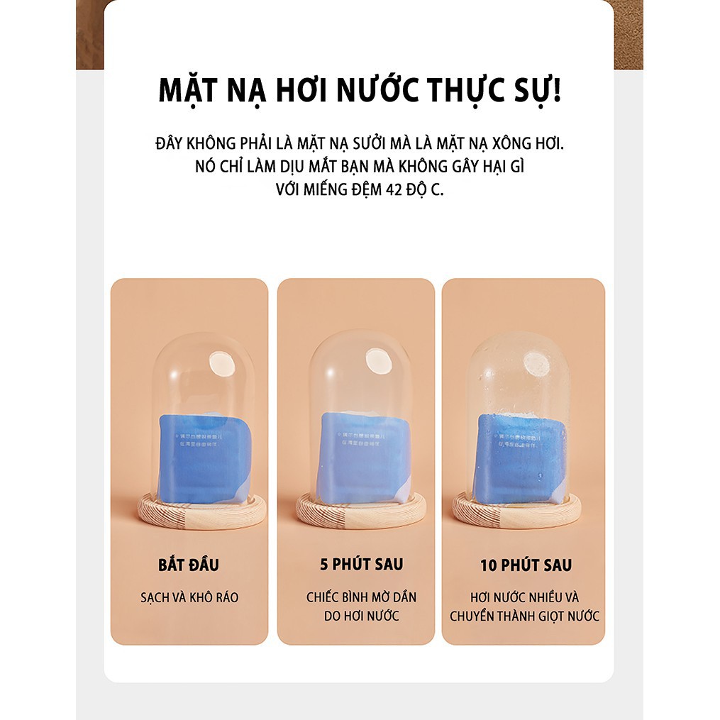 Mặt nạ xông hơi mắtJisulife EM01 - Nhiệt độ lý tưởng 42 độ C - Giúp mắt thư giãn, giải tỏa căng thẳng, mệt mỏi