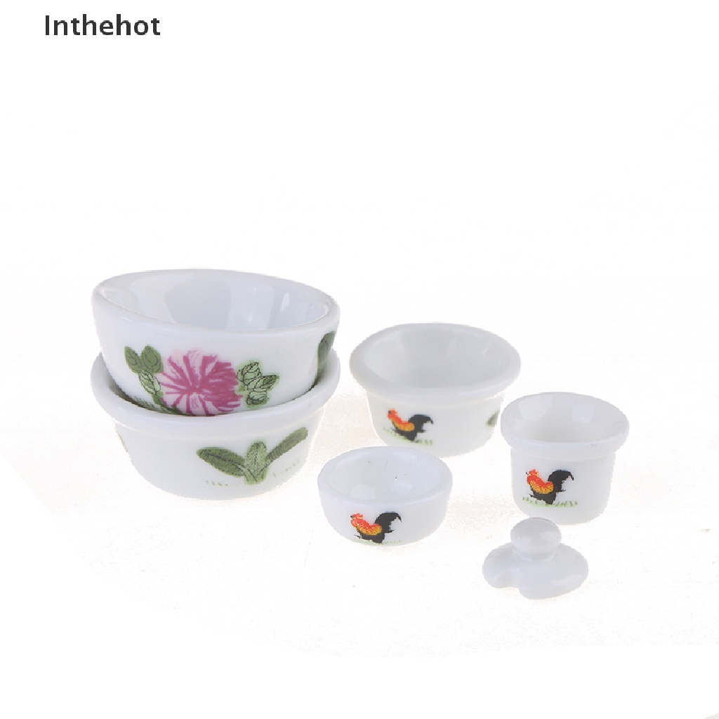 Bộ Tô Sứ Trang Trí Nhà Búp Bê Tỉ Lệ 1: 12