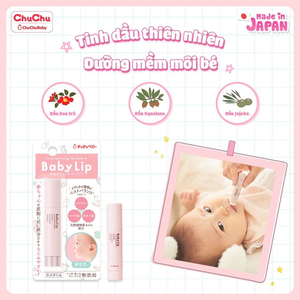 Son dưỡng môi ChuChu Baby 0m+