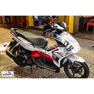 Tem trùm air blade trắng đen đời 2020, độ team trùm ab dán phủ dàn áo xe đen trắng rẻ đẹp