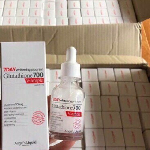 Serum trắng da FREESHIP Serum huyết thanh trắng da 7day Whitening Progam Glutathione 700 V-ampe [serum]
