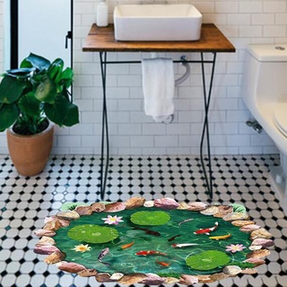 Decal dán tường Hồ cá 3D