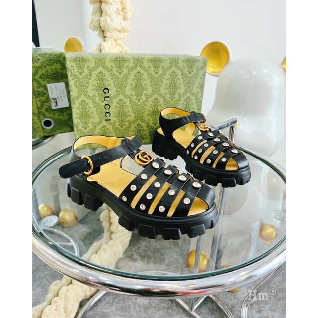 HÀNG VỀ CÓ SẴN!!!Sandal rọ gucciii đế cao hot 2022 hàng Quảng Châu FULLBOX