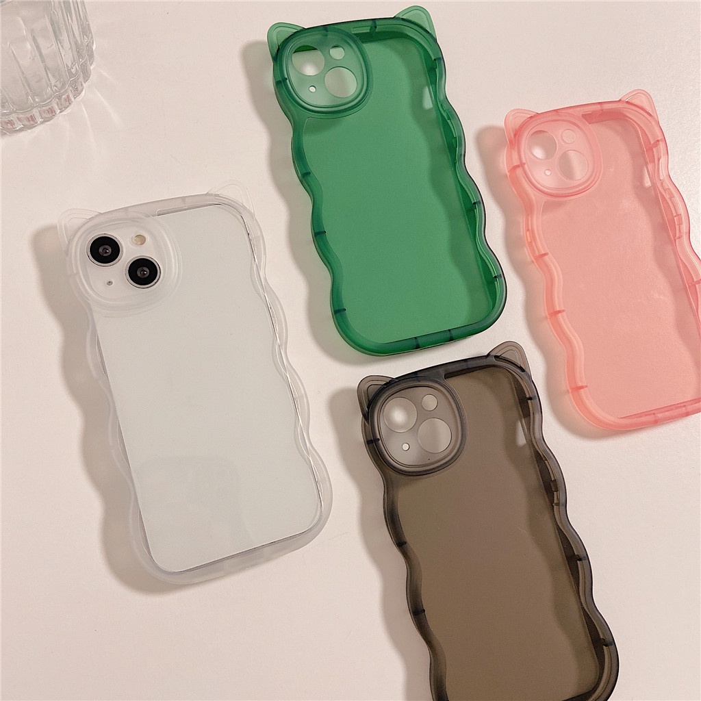 Ốp Điện Thoại TPU Mềm Hình Tai Mèo Gợi Cảm Cho iphone 13 Pro Max 12 Pro Max