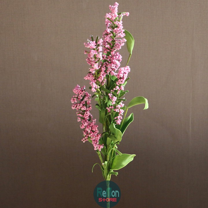 Cành hoa oải hương lavender hồng (búp to) hoa giả cao cấp trang trí nhà cửa tiệc cưới, đạo cụ chụp ảnh