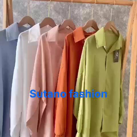 [Mã FATREND26 giảm đến 30k tối đa 99k] Áo sơ mi nữ thụng form rộng phong cách trẻ trung A633 SUTANO | BigBuy360 - bigbuy360.vn