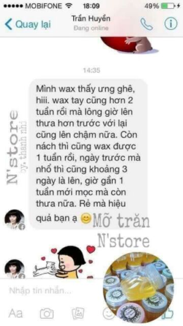 Combo Mỡ trăn triệt lông N store & Wax lông Shiny handmade 250g triệt lông tại nhà | BigBuy360 - bigbuy360.vn