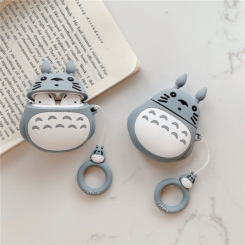 [Mã ELORDER5 giảm 10K đơn 20K] Case airpod - Vỏ bao đựng tại nghe airpod 1/ 2 hình TOTORO chống va đập -Hồng Anh Case