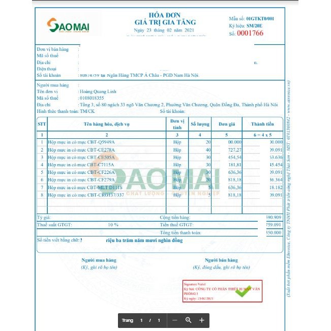 Hộp mực máy in canon 6230dn (Hộp mực in có mực CBT-CE278)