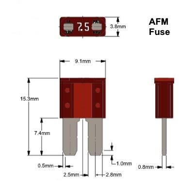 1 cái Cầu chì Micro 2 cho xe ô tô