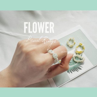 [Ảnh thật ] Nhẫn cườm daisy hoa cúc