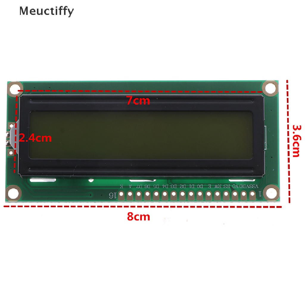 Mô Đun Màn Hình Lcd Xanh Lá Iic / I2C 1602 Cho Arduino 1602 Lcd R3 Mega2560 Vn