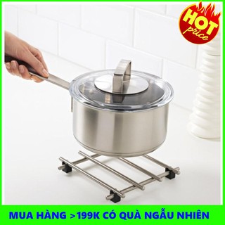 Giá inox lót nồi chảo LAMPLIG Ikea