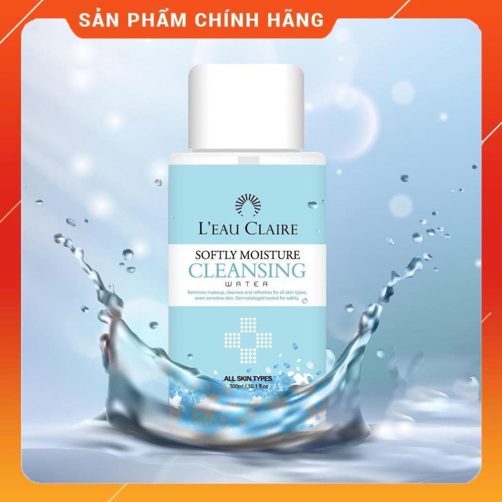 Nước tẩy trang L'eau Claire Softly Moisture Cleansing Water 300ml Hi SHOP - BEAUTY