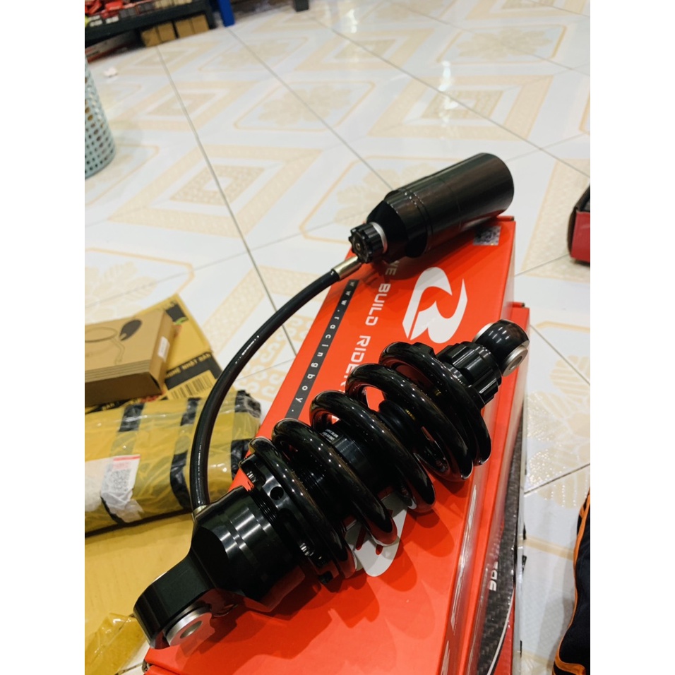 Phuộc Zone raccing bình dầu đen ty vàng nhún nhảy bao phê gắn exciter 135 150