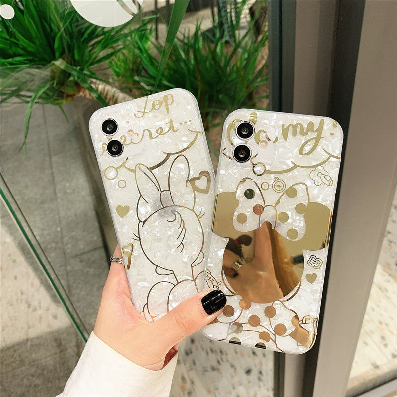Ốp Điện Thoại Mẫu Chuột Minnie Dễ Thương Cho Iphone Se/ 7/ 7p/ 8/ 8p/ X/ Xs/ Xsmax/ Xr/ 11/ 12/ Mini/ Pro/ Promax