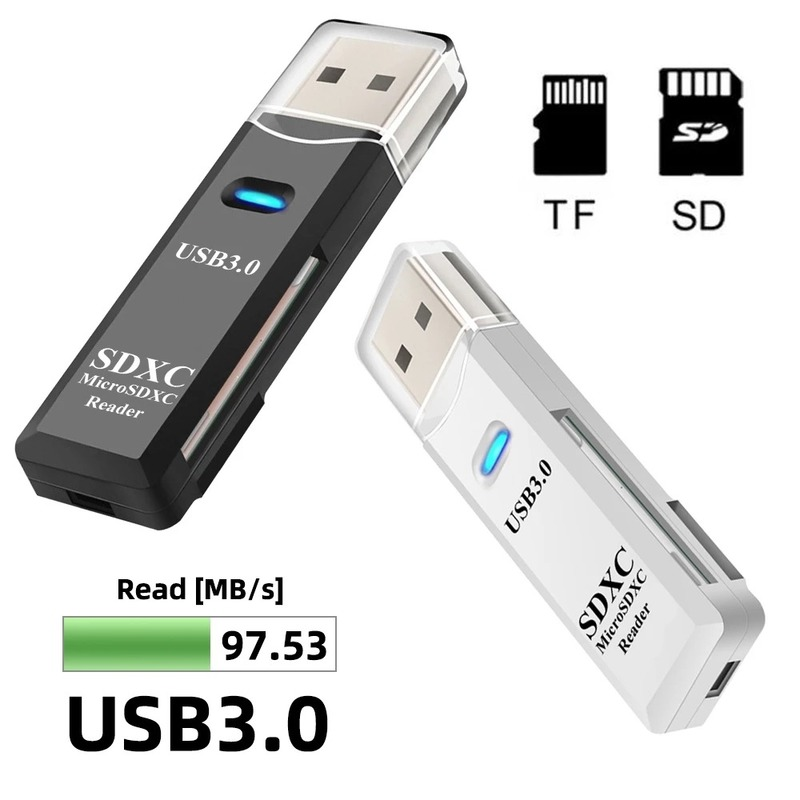 Đầu Đọc Thẻ Nhớ Usb 3.0 2 Trong 1 Tiện Dụng