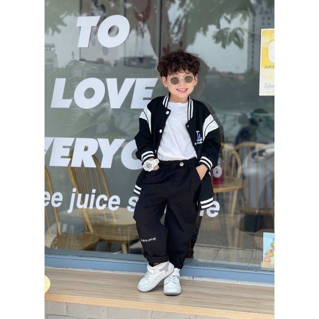 Quần Kaki Dáng Dài Chất Thô Mềm Cho Bé Trai Thời Trang Trẻ Em Bí Kids