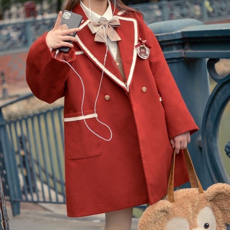 áo dạ hàn quốc cute