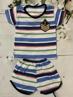 Combo  5 bộ cotton cộc tay cho bé