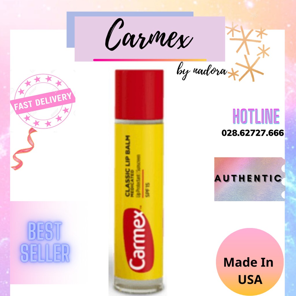 Son Dưỡng Môi Carmex Classic Lip Balm Medicated (4.25g)