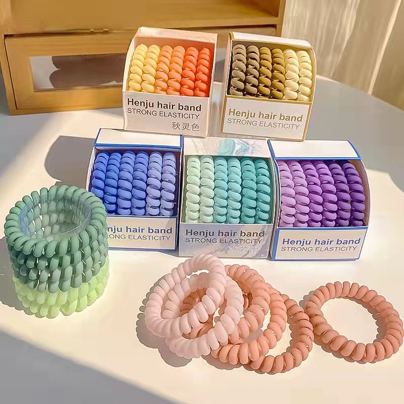 Set 6 Băng Đô Cài Tóc Co Giãn Màu Gradient Thời Trang Cho Nữ