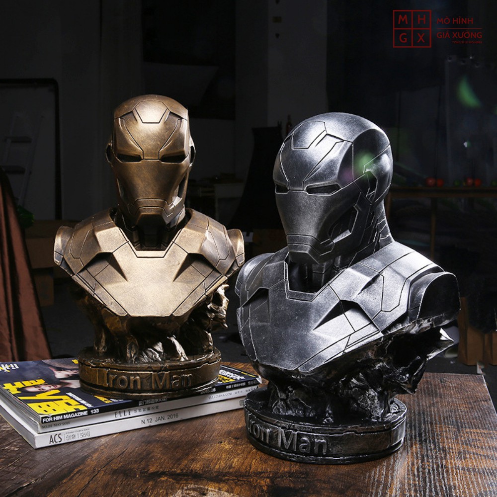 Mô Hình Maver Bán Thân Iron Man Người Sắt Tony Stark Cao 17cm ( 3 màu ) - Figure Tượng Maver - Mô hình giá xưởng