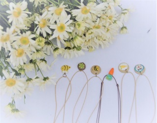 Vòng cổ mặt gốm in hình Cute