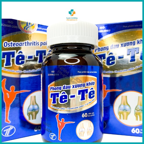 Phong đau Xương Khớp Tê Tê -  Hỗ trợ đau cơ, xương khớp, bổ sung glucosamine giảm đau lưng, tê bì chân tay - Hộp 60