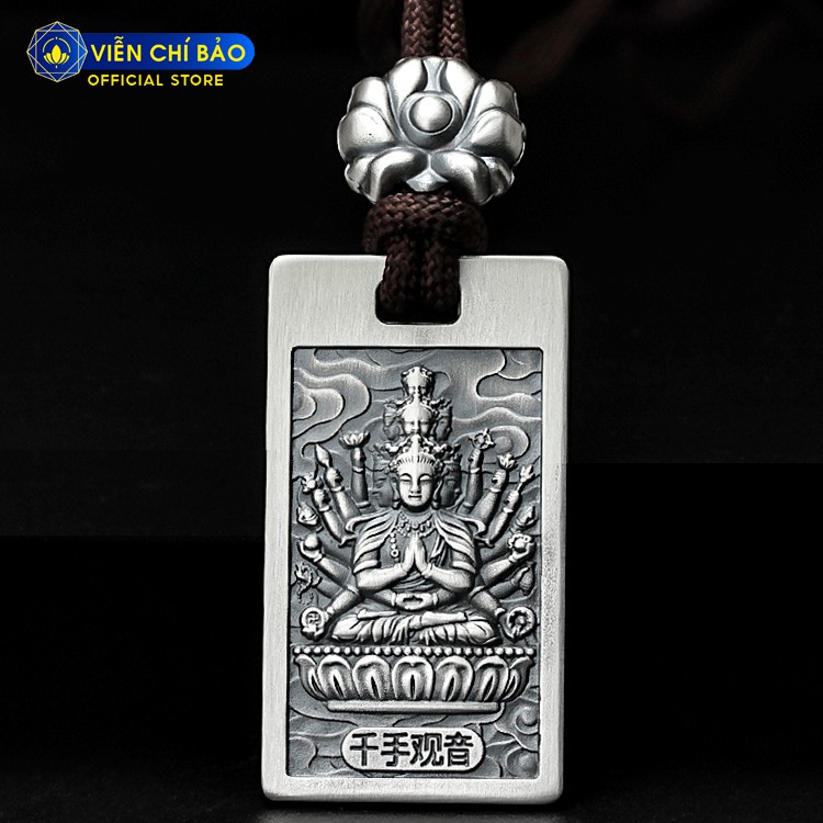 Mặt dây chuyền nam nữ Phật bản mệnh 12 con giáp chất liệu bạc Thái 925 thương hiệu Viễn Chí Bảo M100076