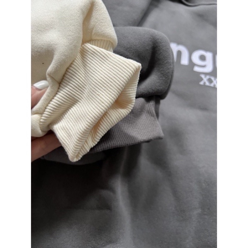 Áo sweater nỉ bông dáng rộng hàng Quảng Châu 3158