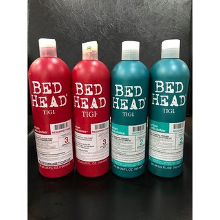 Cặp dầu gội xả phục hồi tóc hư tổn tigi bed head 750ml x2
