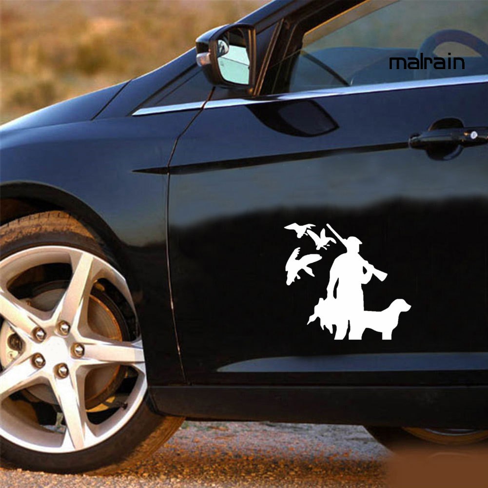 【VIP】Hunting Dog Bird Car Styling Decorative Stickers Reflective Auto Decals Decor