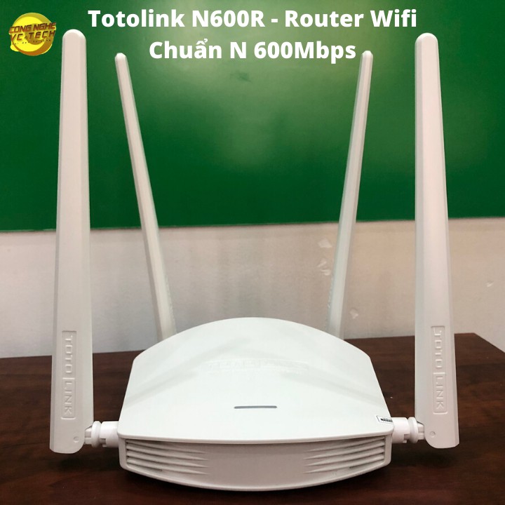 Bộ Phát WIFI Totolink N600R - Router Wifi Chuẩn N 600Mbps-Hàng chính hãng Full VAT