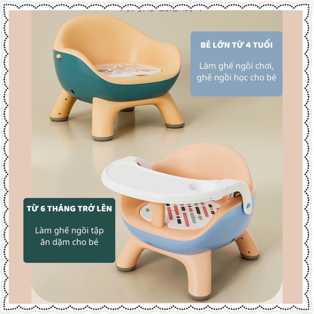 Ghế ăn dặm  hình trứng đa năng  an toàn cho bé