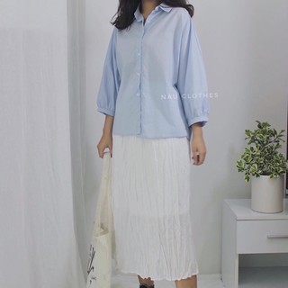 Áo sơmi oversize tay lửng