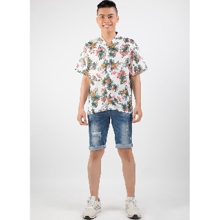 Áo sơ mi hoa trẻ trung nam bicosi