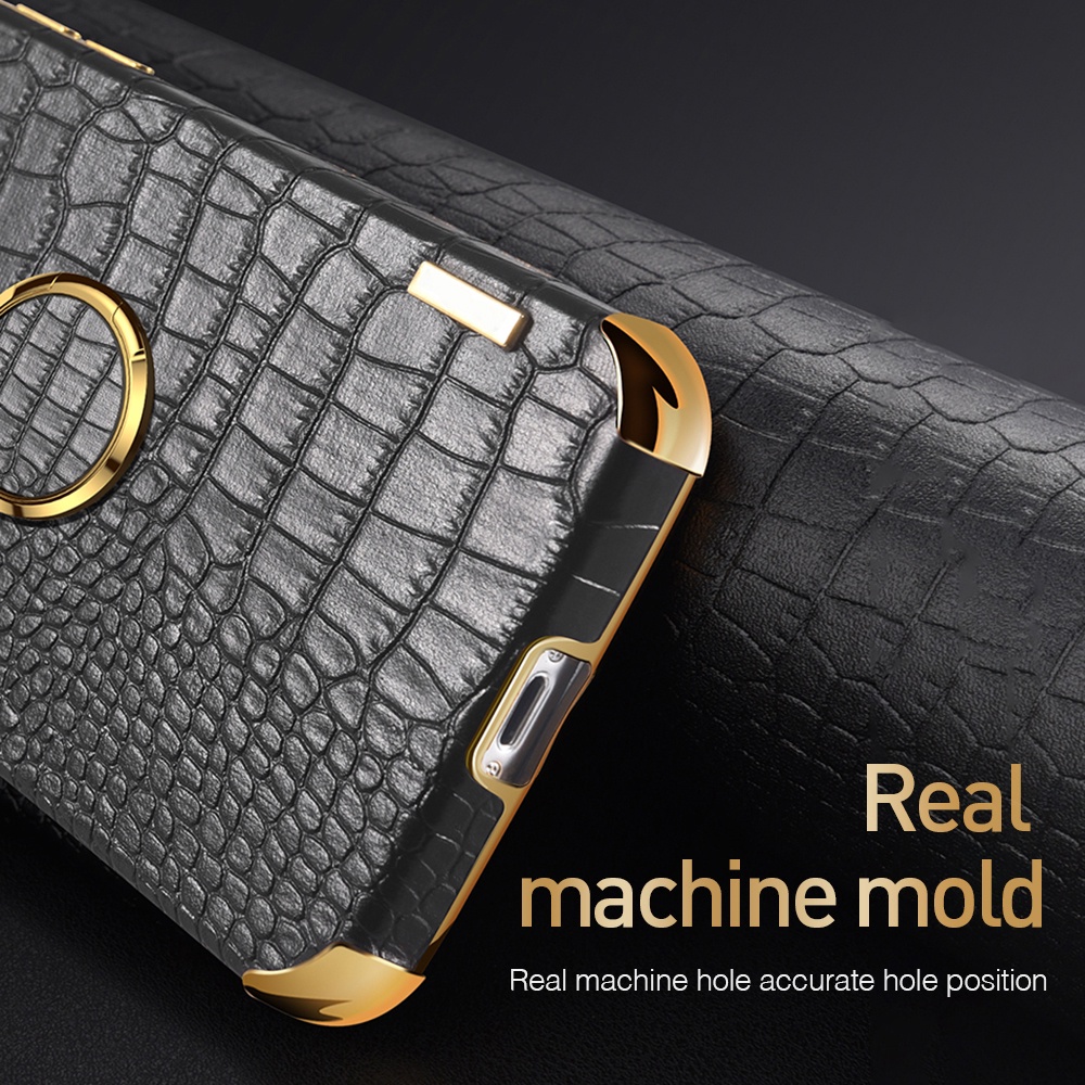Bao Da Điện Thoại Họa Tiết Da Cá Sấu Sang Trọng Có Giá Đỡ Từ Tính Cho Samsung Galaxy A53 A23 A33 A73 A13 5G M53